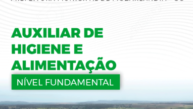 Apostila Auxiliar de Higiene Alimentação Mozarlândia GO 2024