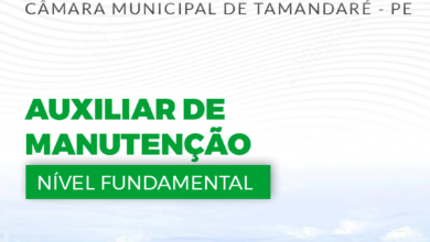 Apostila Auxiliar de Manutenção Câmara Tamandaré PE 2024