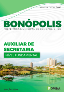 Apostila Auxiliar de Secretária Bonópolis GO 2024