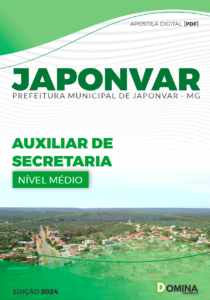 Apostila Auxiliar de Secretaria Japonvar MG 2024