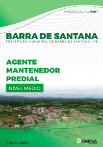 Apostila Barra De Santana PB 2024 Agente Mantenedor Predial