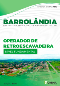 Apostila Barrolândia TO 2024 Operador De Retroescavadeira