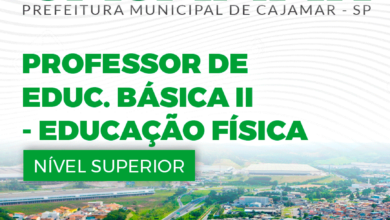 Apostila Cajamar SP 2024 Professor De Educação Física