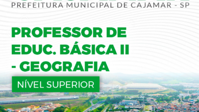 Apostila Cajamar SP 2024 Professor De Geografia