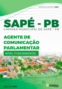 Apostila Câmara Sapé PB 2024 Agente De Comunicação Parlamentar