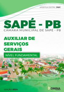 Apostila Câmara Sapé PB 2024 Auxiliar De Serviços Gerais