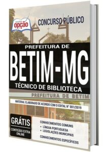 Apostila Concurso Prefeitura de Betim – TÉCNICO DE BIBLIOTECA