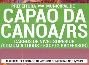 Apostila Concurso Prefeitura de Capão da Canoa – CARGOS DE NÍVEL SUPERIOR (COMUM A TODOS – EXCETO PROFESSOR)