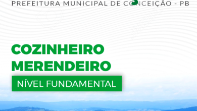 Apostila Cozinheiro Merendeiro Conceição PB 2024