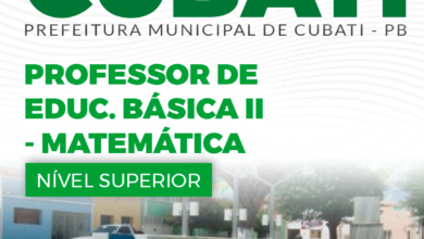 Apostila Cubati PB 2024 Professor De Matemática