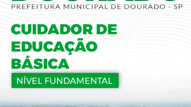 Apostila Dourado SP 2024 Cuidador De Educação Básica