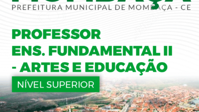 Apostila Mombaça CE 2024 Professor Artes E Educação