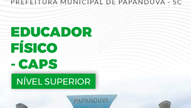 Apostila Papanduva SC 2024 Educador Físico CAPS