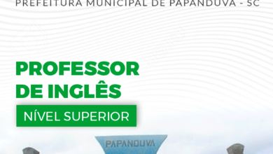 Apostila Papanduva SC 2024 Professor De Inglês