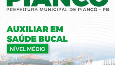 Apostila Piancó PB 2024 Auxiliar Saúde Bucal