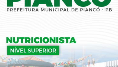 Apostila Piancó PB 2024 Nutricionista