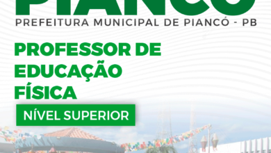 Apostila Piancó PB 2024 Professor de Educação Física