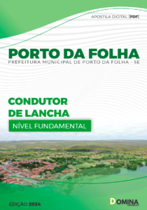 Apostila Porto Da Folha SE 2024 Condutor Lancha