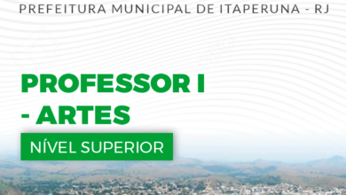 Apostila Professor de Artes Itaperuna RJ 2024