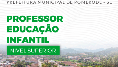 Apostila Professor de Educação Infantil Pomerode SC 2024