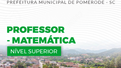 Apostila Professor de Matemática Pomerode SC 2024