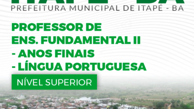 Apostila Professor de Português Itapé BA 2024