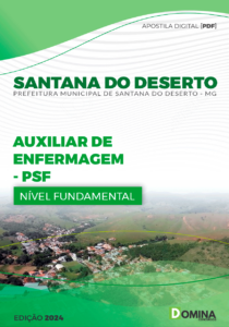 Apostila Santana Do Deserto MG 2024 Auxiliar De Enfermagem PSF