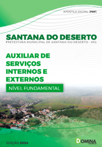 Apostila Santana Do Deserto MG 2024 Auxiliar De Serviços Internos E Externos