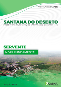 Apostila Santana Do Deserto MG 2024 Servente