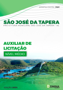 Apostila São José Da Tapera AL 2024 Auxiliar De Licitação