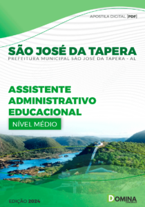 Apostila São José Da Tapera AL 2024 Auxiliar De Serviços Administrativos Educacionais