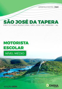 Apostila São José Da Tapera AL 2024 Motorista Escolar