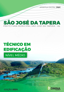 Apostila São José Da Tapera AL 2024 Técnico Em Edificação