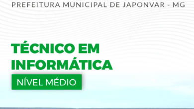 Apostila Técnico em Informática Japonvar MG 2024