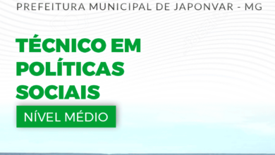 Apostila Técnico em Políticas Sociais Japonvar MG 2024