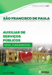 Apostila São Francisco de Paula MG 2024 Auxiliar De Serviços Públicos