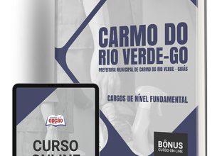 Apostila Prefeitura de Carmo do Rio Verde – GO 2024 – Cargos de Nível Fundamental