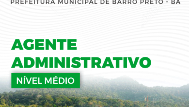 Apostila Agente Administrativo Barro Preto BA 2024