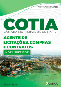 Apostila Agente de Licitações Câmara Cotia SP 2024