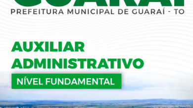 Apostila Auxiliar Administrativo Guaraí TO 2024