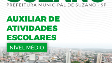 Apostila Auxiliar de Atividades Escolares Suzano SP 2024