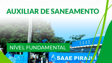 Apostila Auxiliar de Saneamento SAAE Pirajuí SP 2024