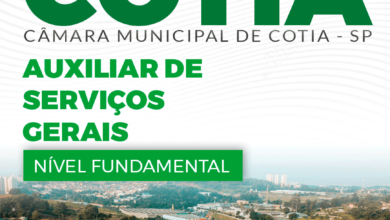 Apostila Auxiliar de Serviços Gerais Câmara Cotia SP 2024