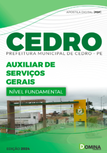 Apostila Auxiliar de Serviços Gerais Cedro PE 2024