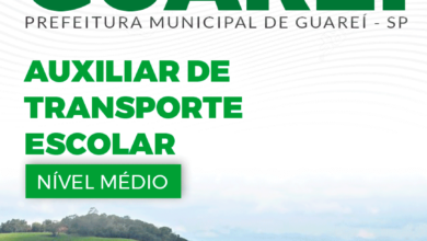 Apostila Auxiliar de Transporte Escolar Guareí SP 2024