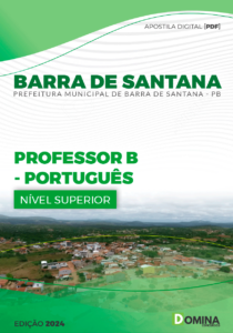 Apostila Barra De Santana PB 2024 Professor De Português