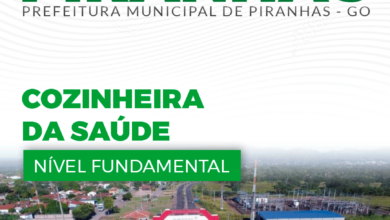 Apostila Cozinheira da Saúde Piranhas GO 2024