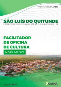 Apostila Facilitador de Oficina Cultura São Luís Quitunde AL 2024