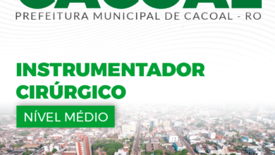 Apostila Instrumentador Cirúrgico Cacoal RO 2024