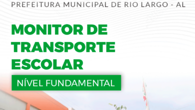 Apostila Monitor de Transporte Escolar Rio Largo AL 2024